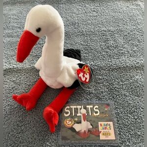 TY Beanie Baby - STILTS with Collector Card